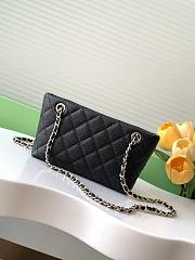 Chanel Classic Clutch With Strap Black Caviar 20x11x9cm - 3