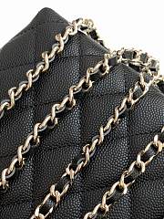 Chanel Classic Clutch With Strap Black Caviar 20x11x9cm - 2