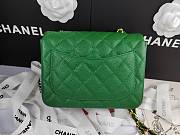 Chanel Mini Flap Bag Green Caviar Gold 17cm - 2