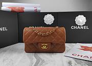 Chanel Flap Bag Caramel Lambskin Gold 20cm - 1