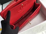 Chanel Flap Bag Red Patent Gold 25cm - 6