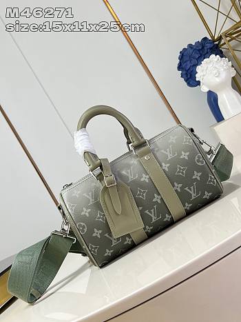 Louis Vuitton LV Keepall Bandoulière 25 Khaki Green 25x15x11cm