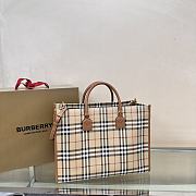 Burberry Medium Freya Tote Brown Beige 40x16x30cm - 4