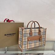 Burberry Medium Freya Tote Brown Beige 40x16x30cm - 2