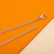 Louis Vuitton LV Lock Necklace Silver - 3