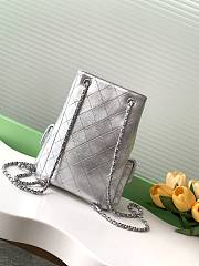 Chanel Backpack Lambskin Silver 24.5x18x8cm - 4