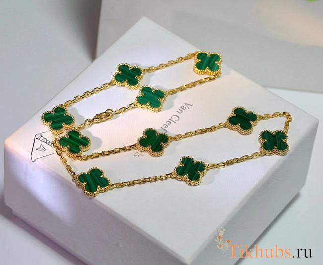 Van Cleef VCA Green Necklace - 1