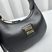 Miu Miu Shoulder Bag Black Leather 17x15.5x5.5cm - 3