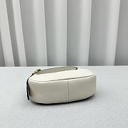 Miu Miu Shoulder Bag White Leather 17x15.5x5.5cm - 6