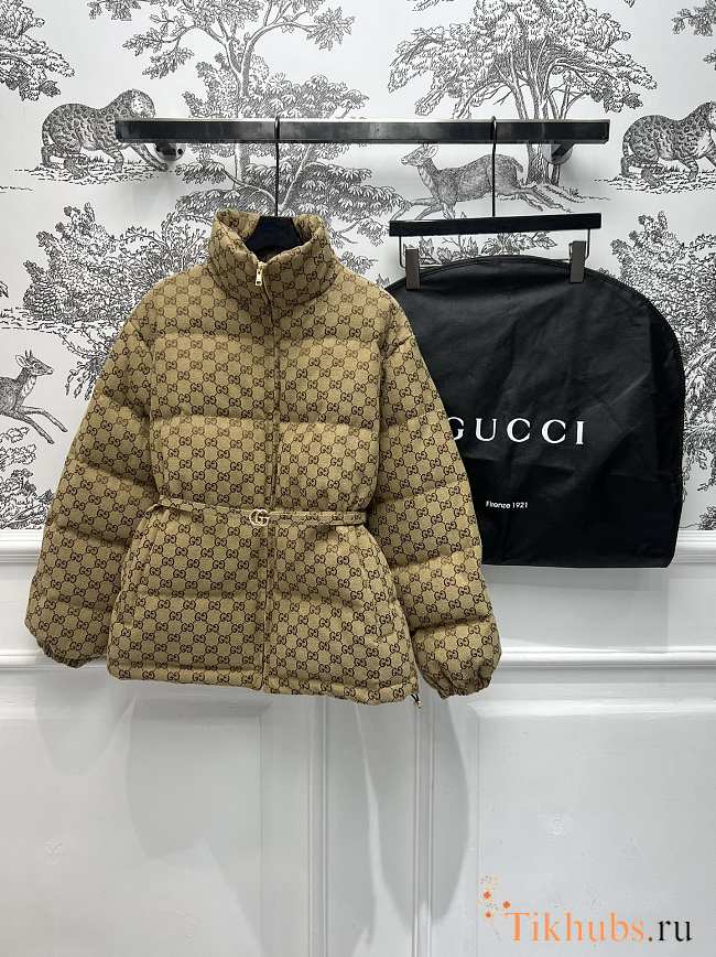 Gucci Fabric Bomber Jacket GG - 1