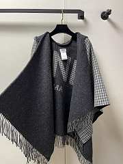 Fendi Poncho With Hood Grey 140x160cm - 4