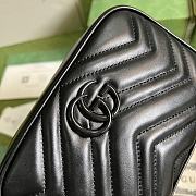 Gucci Marmont Mini Shoulder Bag Black Hardware 18x12x6cm - 2