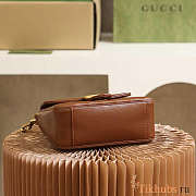 Gucci GG Marmont Mini Top Handle Bag Brown 21x15.5x8cm - 6