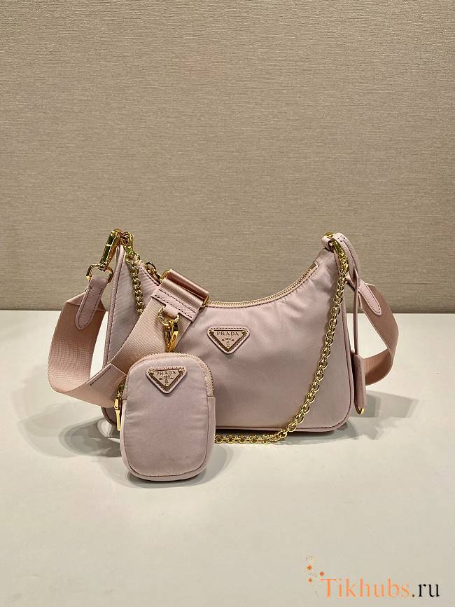 Prada Re-Edition 2005 Re-Nylon Pink Gold 22x12x6cm - 1