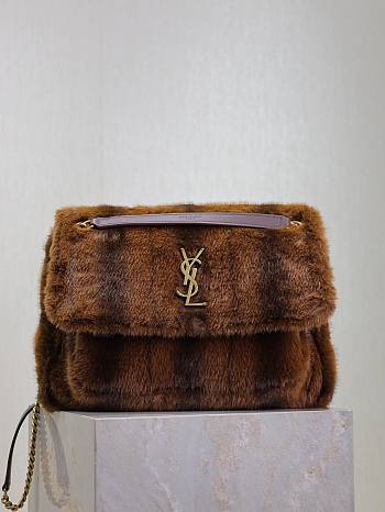 YSL Niki Bag Fur 32x23x9cm