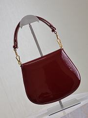 YSL Mini Voltaire Bag Red Wine Patent 21x17.5x8cm - 4