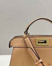 Fendi Peekaboo ISeeU Small Apricot Leather Bag 27x21x11cm - 3