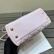 Chanel Mini Coco Handle Light Pink Caviar 19x13x9cm - 3