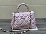 Chanel Mini Coco Handle Light Pink Caviar 19x13x9cm - 5