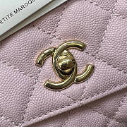 Chanel Mini Coco Handle Light Pink Caviar 19x13x9cm - 2