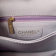 Chanel Mini Coco Handle Light Purple Caviar 19x13x9cm - 2