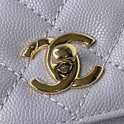 Chanel Mini Coco Handle Light Purple Caviar 19x13x9cm - 3