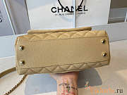 Chanel Coco Handle Cavier Beige Gold HW 24x14x10cm - 4