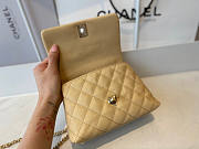 Chanel Mini Coco Handle Beige Caviar 19x13x9cm - 4