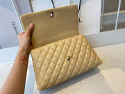 Chanel Coco Handle Flap Bag Beige Caviar 29cm - 4