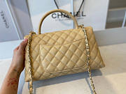 Chanel Coco Handle Flap Bag Beige Caviar 29cm - 3