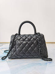 Chanel Coco Handle Black Caviar Black Hardware 24x14x10cm - 3