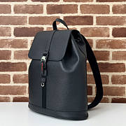 Gucci Large Backpack With Web Black 40x34x12cm - 4