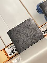 Louis Vuitton LV Slender Wallet Grey Monogram 11x8.5x2cm - 1