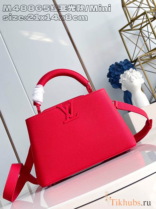 Louis Vuitton LV Capucines BB Red Bag 27x17.3x9cm - 1