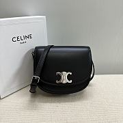 Celine Medium Besace Triomphe Black 22x20x5cm - 1