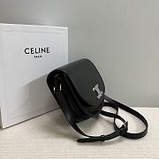 Celine Medium Besace Triomphe Black 22x20x5cm - 5