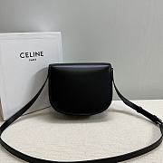 Celine Medium Besace Triomphe Black 22x20x5cm - 3