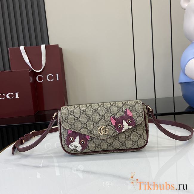 Gucci GG Mini Shoulder Bag Cat 22x13x4cm - 1