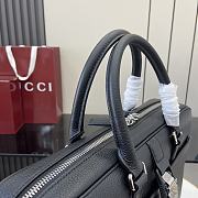 Gucci Medium Briefcase With Web Black 37x29x7cm - 5