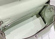 Hermes Kelly Togo Light Green Silver 25cm - 6