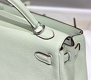 Hermes Kelly Togo Light Green Silver 25cm - 4