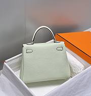 Hermes Kelly Togo Light Green Silver 25cm - 2