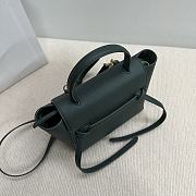 Celine Belt Nano Bag Green Grained Calfskin 20x20x10cm - 6