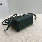 Celine Belt Nano Bag Green Grained Calfskin 20x20x10cm - 3