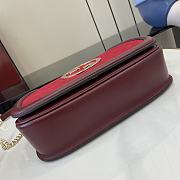 Gucci Blondie Small Shoulder Bag Suede Red 26x16x8cm - 4