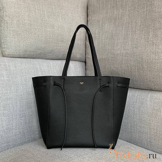 Celine Small Cabas Phantom Soft Grained Black 27x31x17cm - 1