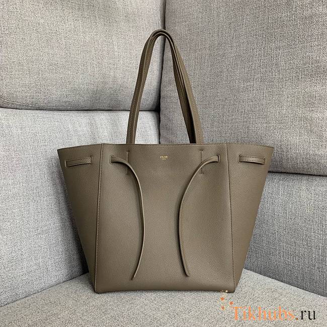 Celine Small Cabas Phantom Soft Grained Taupe 27x31x17cm - 1