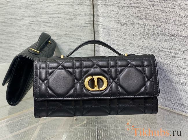 Dior Miss Caro Top Handle Pouch Black 24x12x4cm - 1