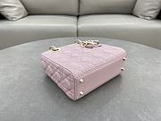 Dior Small Lady Bag Pink Lambskin 20cm - 5