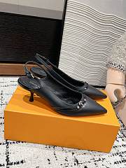 Louis Vuitton LV 6AM Slingback Pump Black 5.5cm - 1